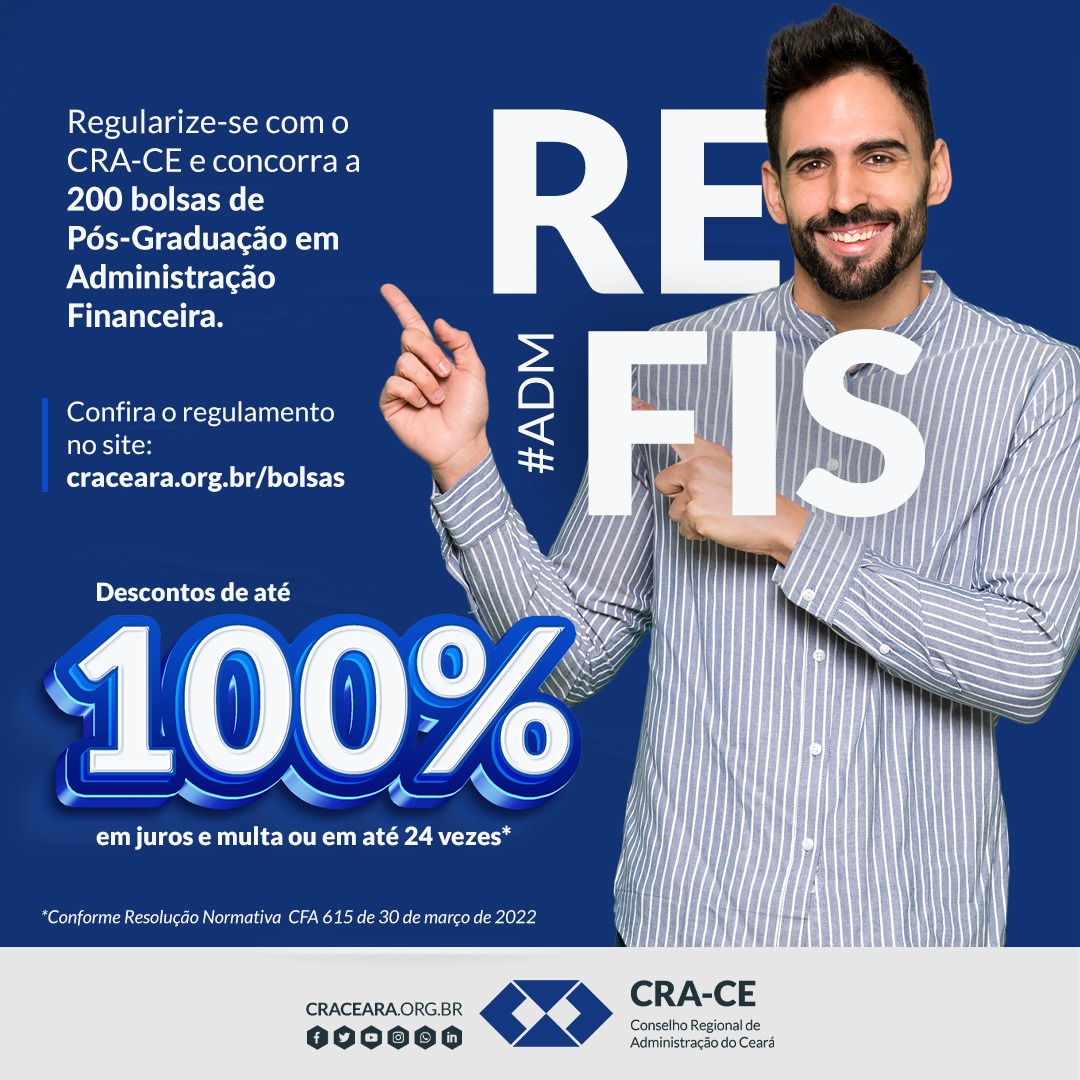 Profissional que aderir ao Refis poderá concorrer a sorteios de 200 bolsas de pós-graduação